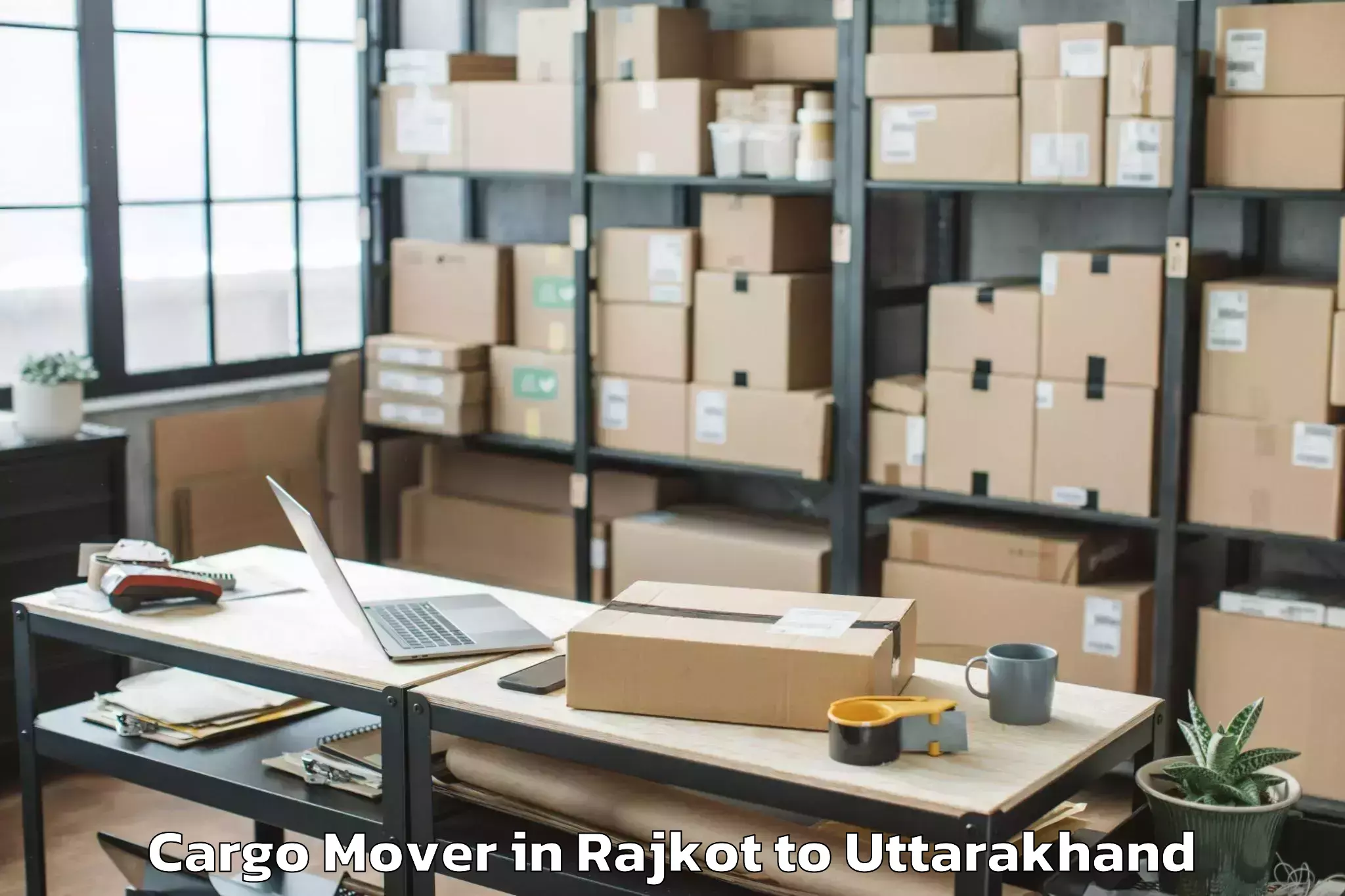 Get Rajkot to Uttaranchal University Dehradu Cargo Mover